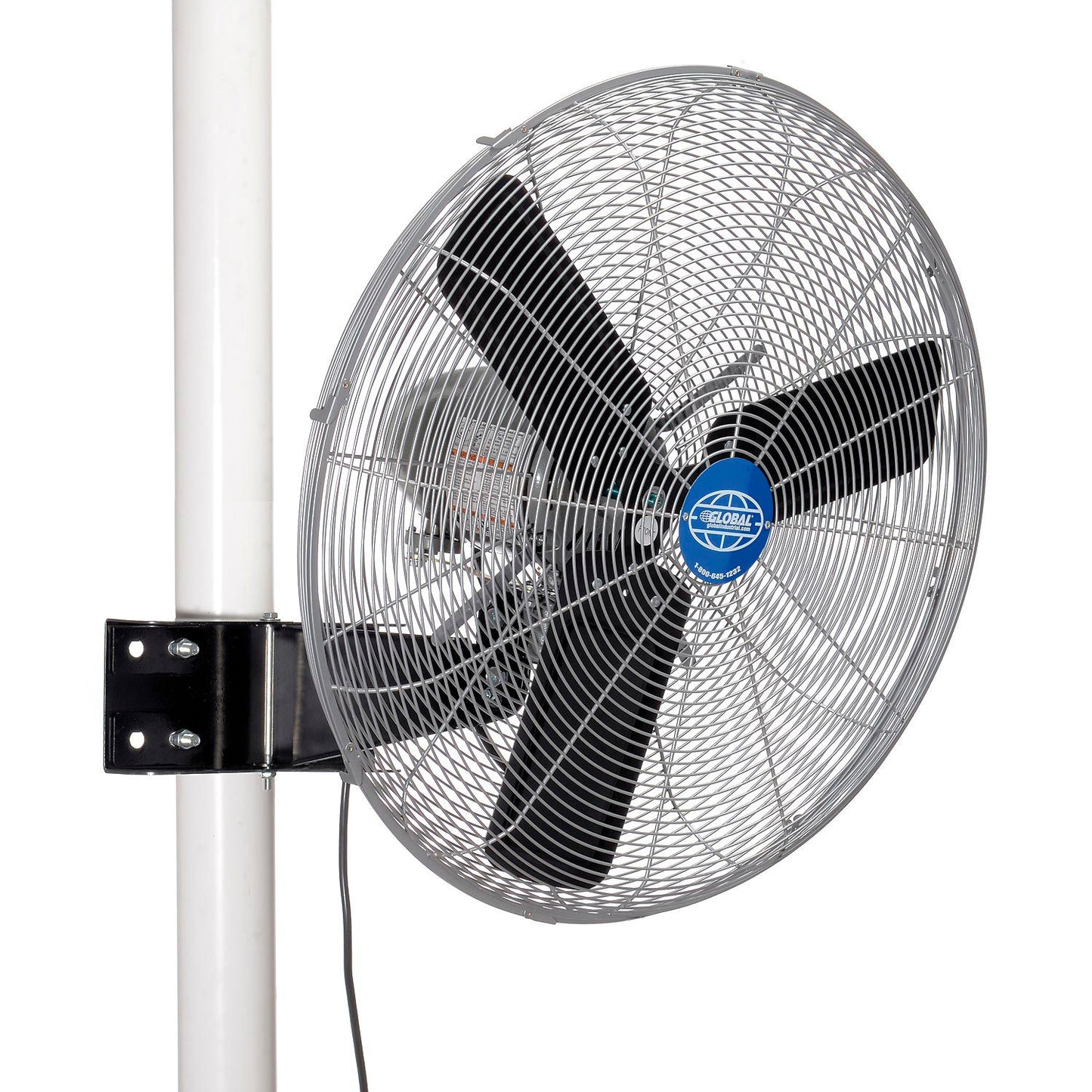 Global Industrial 24" Oscillating Fan, Pole or Column Mount, 7,525 CFM, 1/4 HP (WB293155)