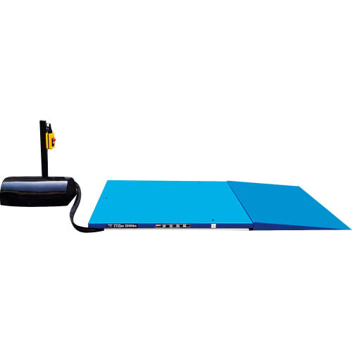 Global Industrial Low Profile Power Scissor Lift Table, 57" x 44", 2200 Lb. Capacity (WB293230)