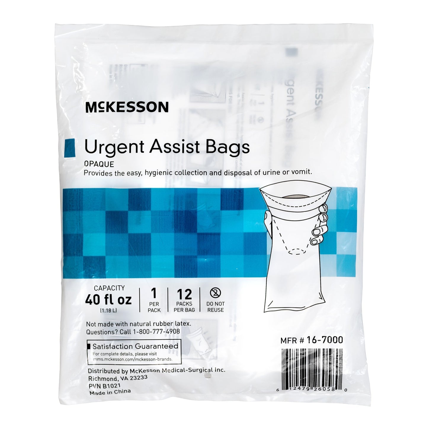 McKesson Emesis Bag 40 oz. White (1196425_BG)