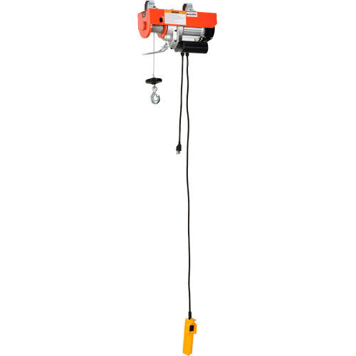 Global Industrial Electric Cable Hoist, 880 Lb. Capacity (WB298641)