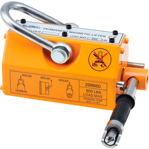 Global Industrial Lifting Magnet, 800 lb. Capacity (WB298660)