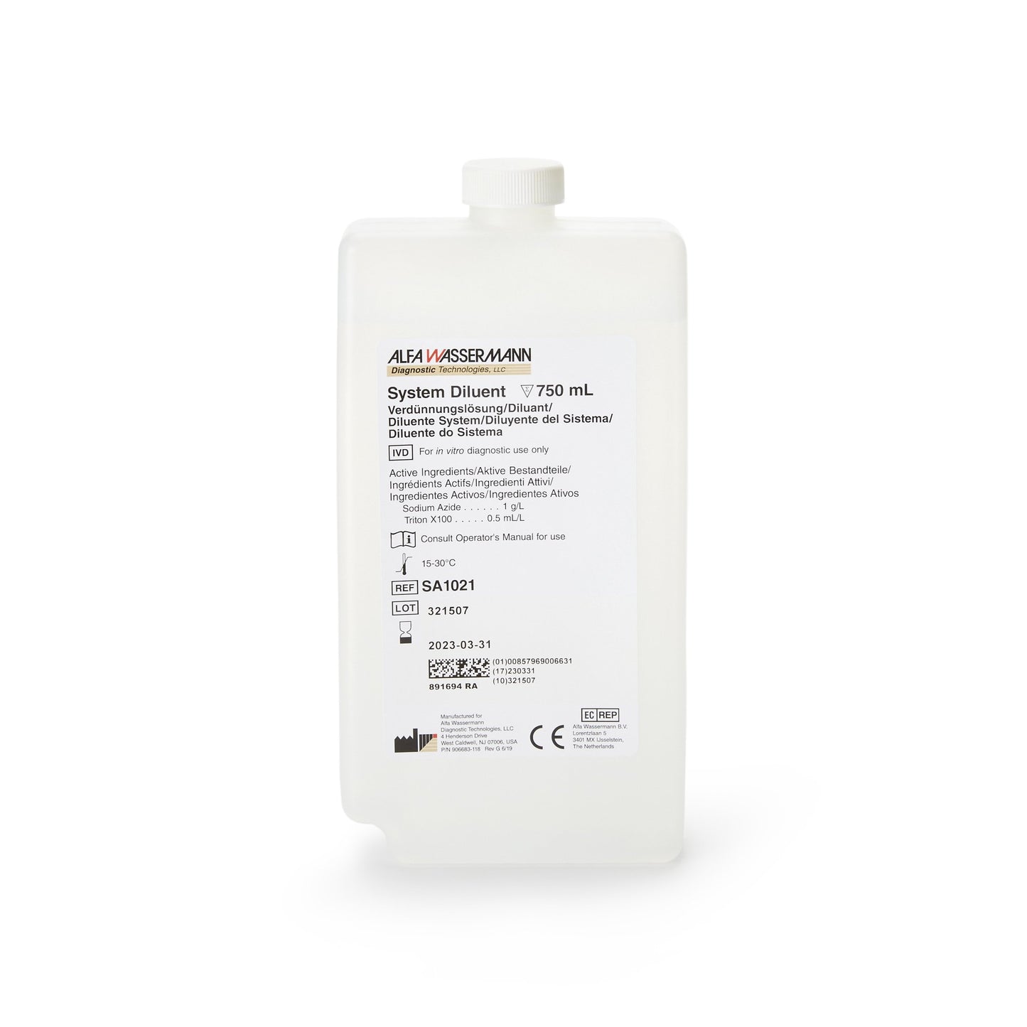 ACE® General Chemistry Reagent Diluent System Diluent (334349_KT)