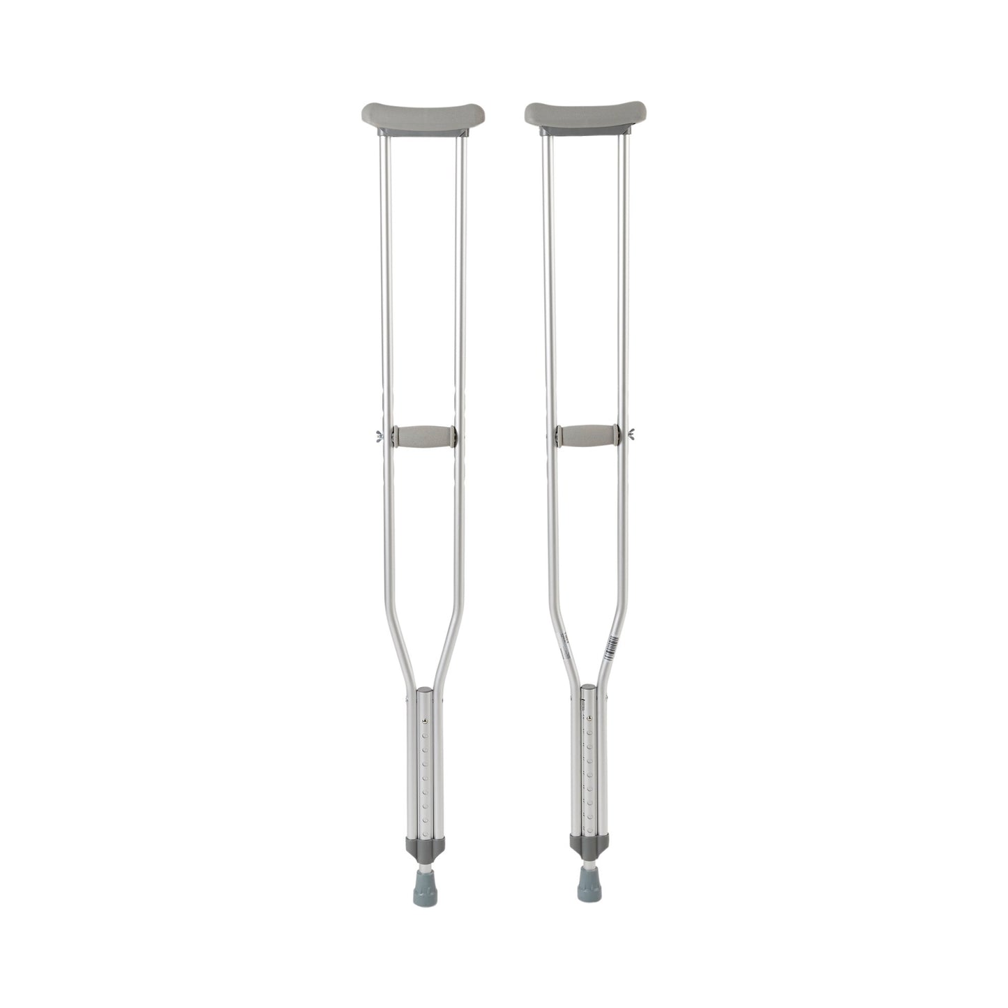 McKesson Underarm Crutches Tall Adult 5 Foot 10 Inch to 6 Foot 6 Inch User Height Aluminum Frame 350 lbs. Weight Capacity (1065231_PR)