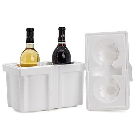 2 Bottle Foam Wine Shipper Kit - 750ml (WSK740T)