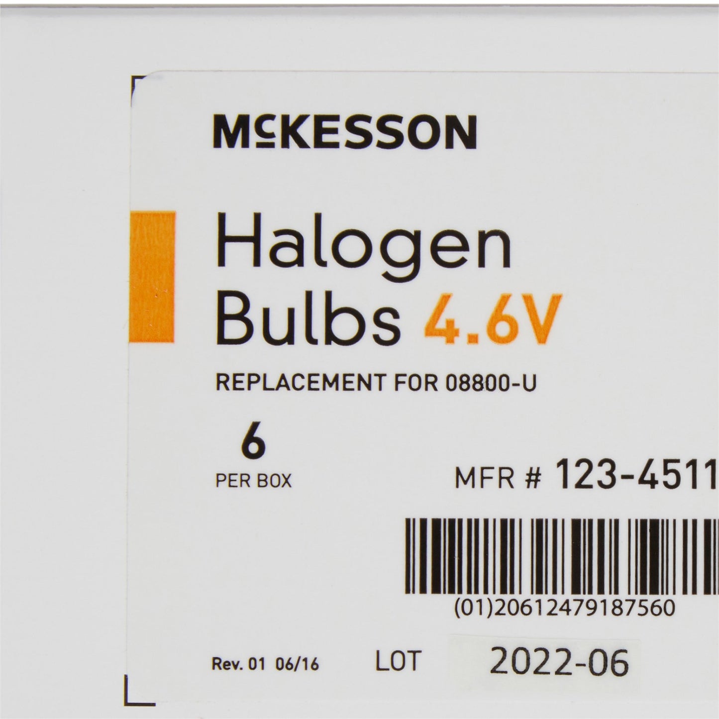 McKesson Vaginal Specula Replacement Bulb Halogen 4.6 Volt 3 Watt (855140_EA)