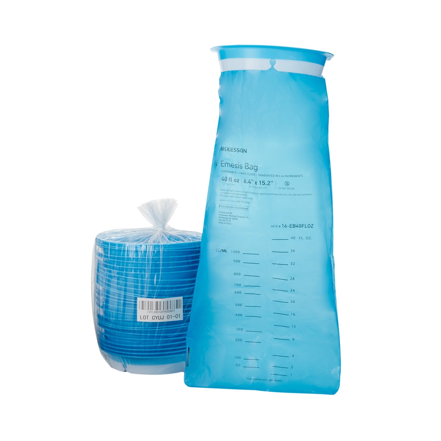 McKesson Emesis Bag 40 oz. Blue (831668_CS)