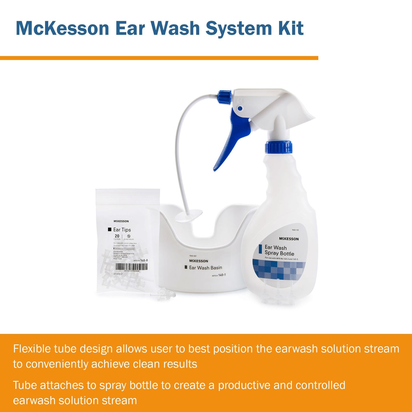 McKesson Ear Wash System Disposable Tip Blue / White (1068691_BG)