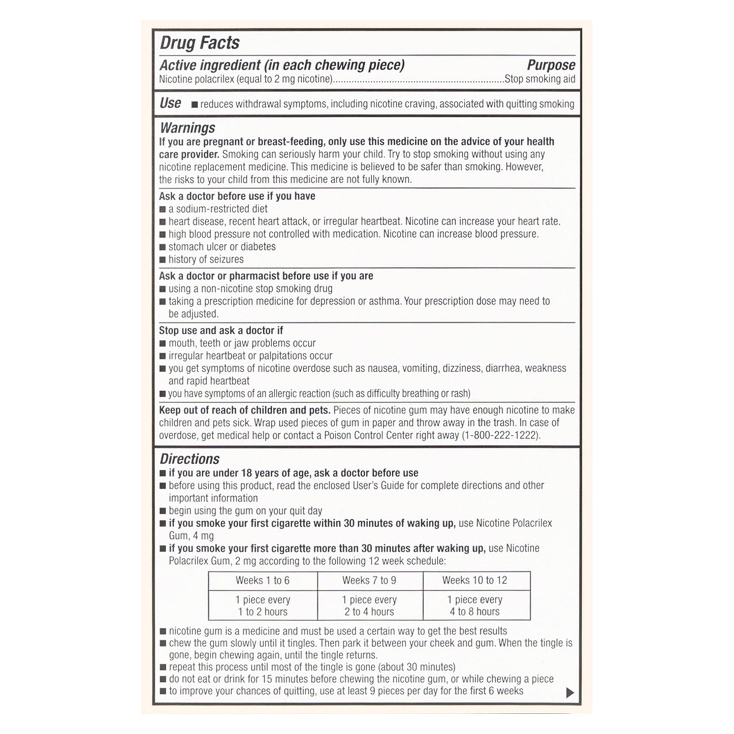 Foster & Thrive™ Stop Smoking Aid 2 mg Strength Gum (1238951_PK)