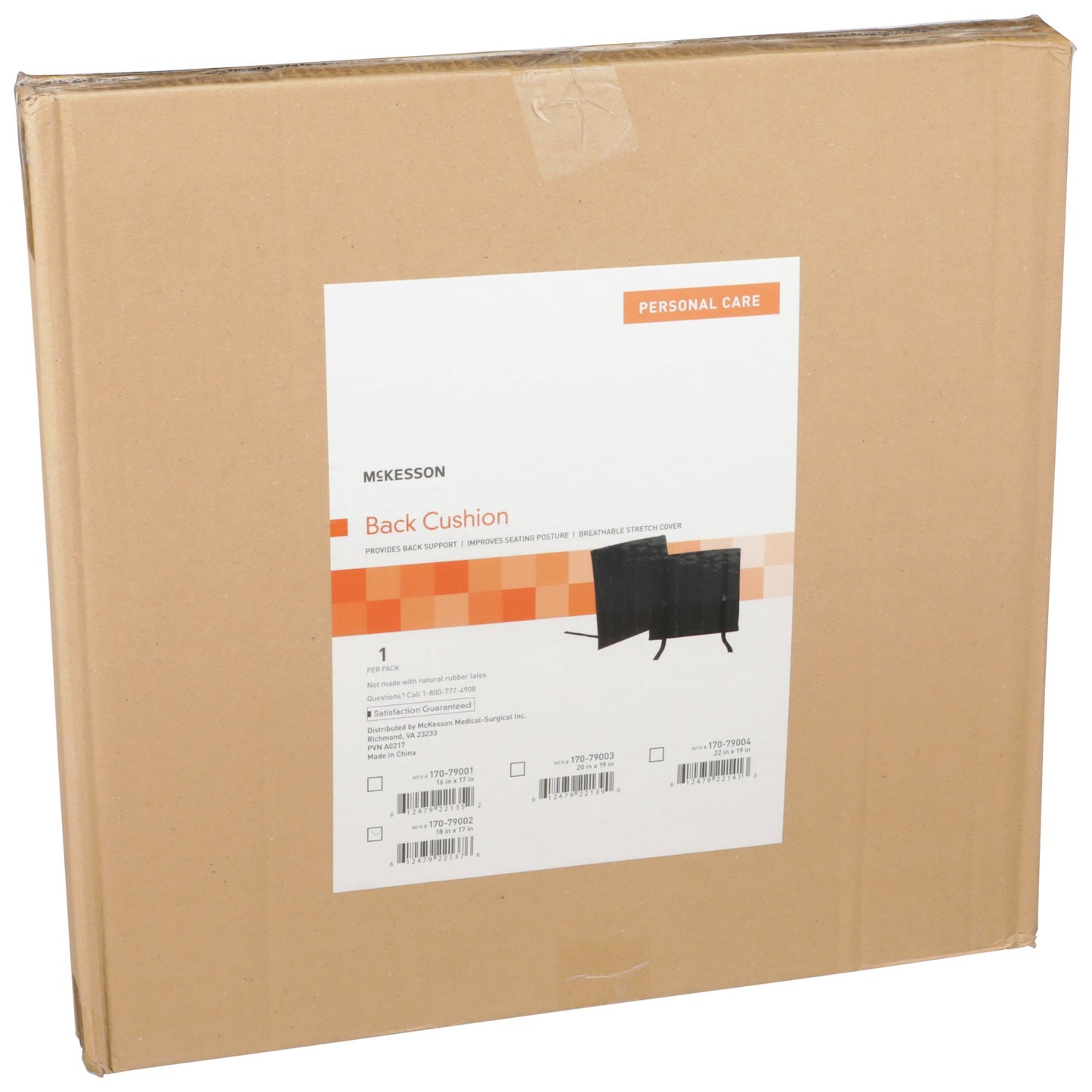 McKesson Seat Back Cushion 18 W X 17 L Inch Foam (1065550_CS)