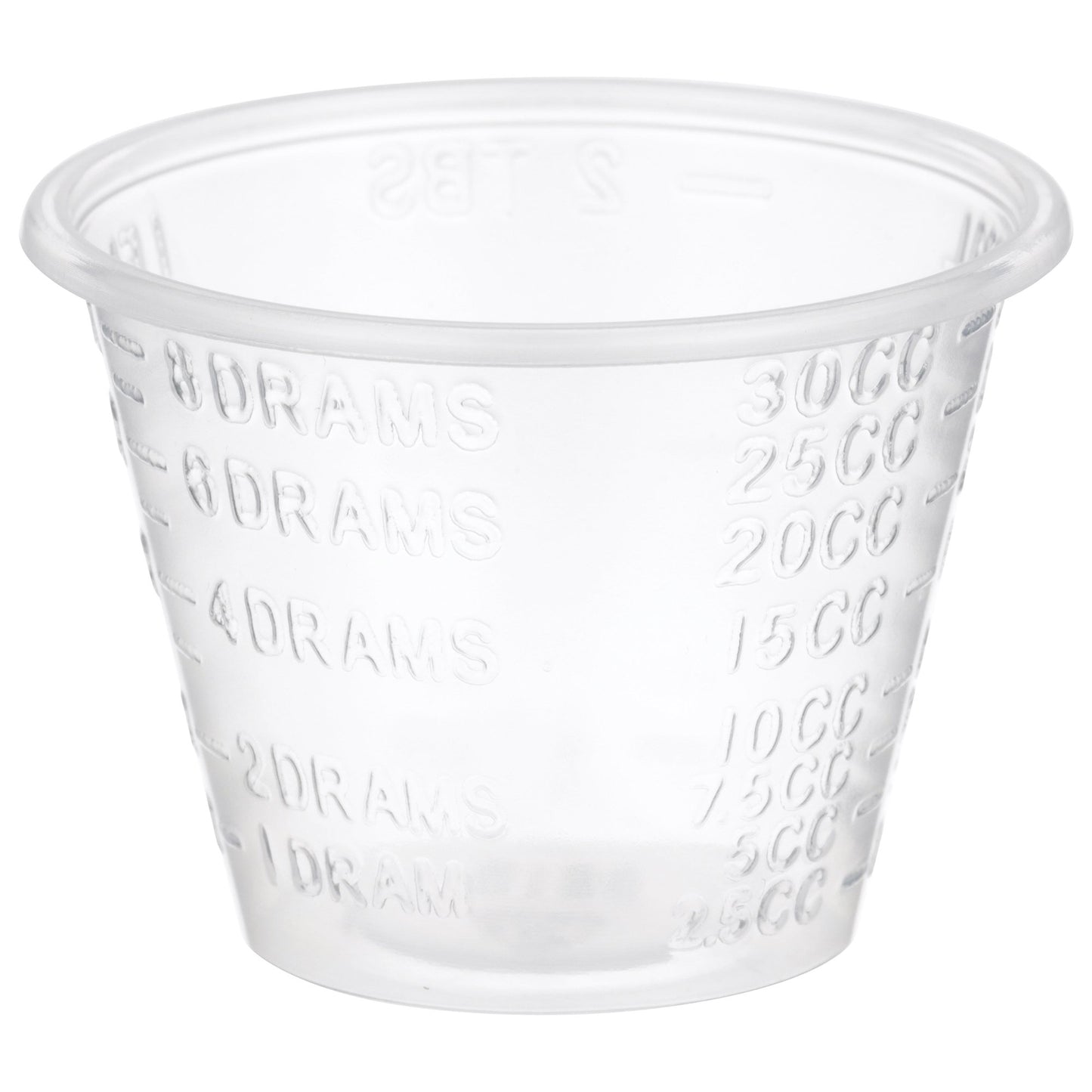 McKesson Medicine Cup 1 oz. Clear Plastic Disposable NonSterile (188670_CS)