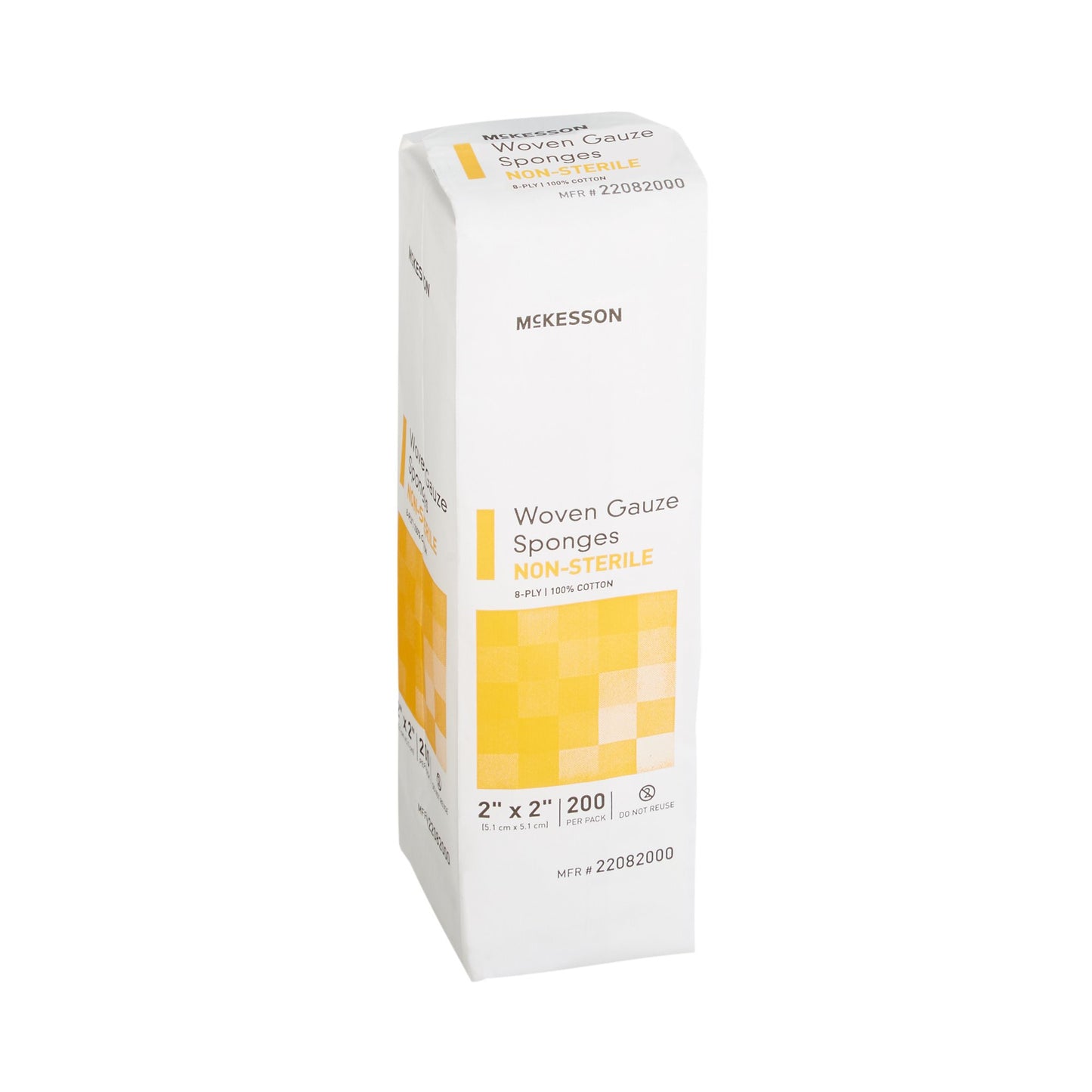McKesson Gauze Sponge 2 X 2 Inch 8-Ply NonSterile 200 per Pack (373772_BX)