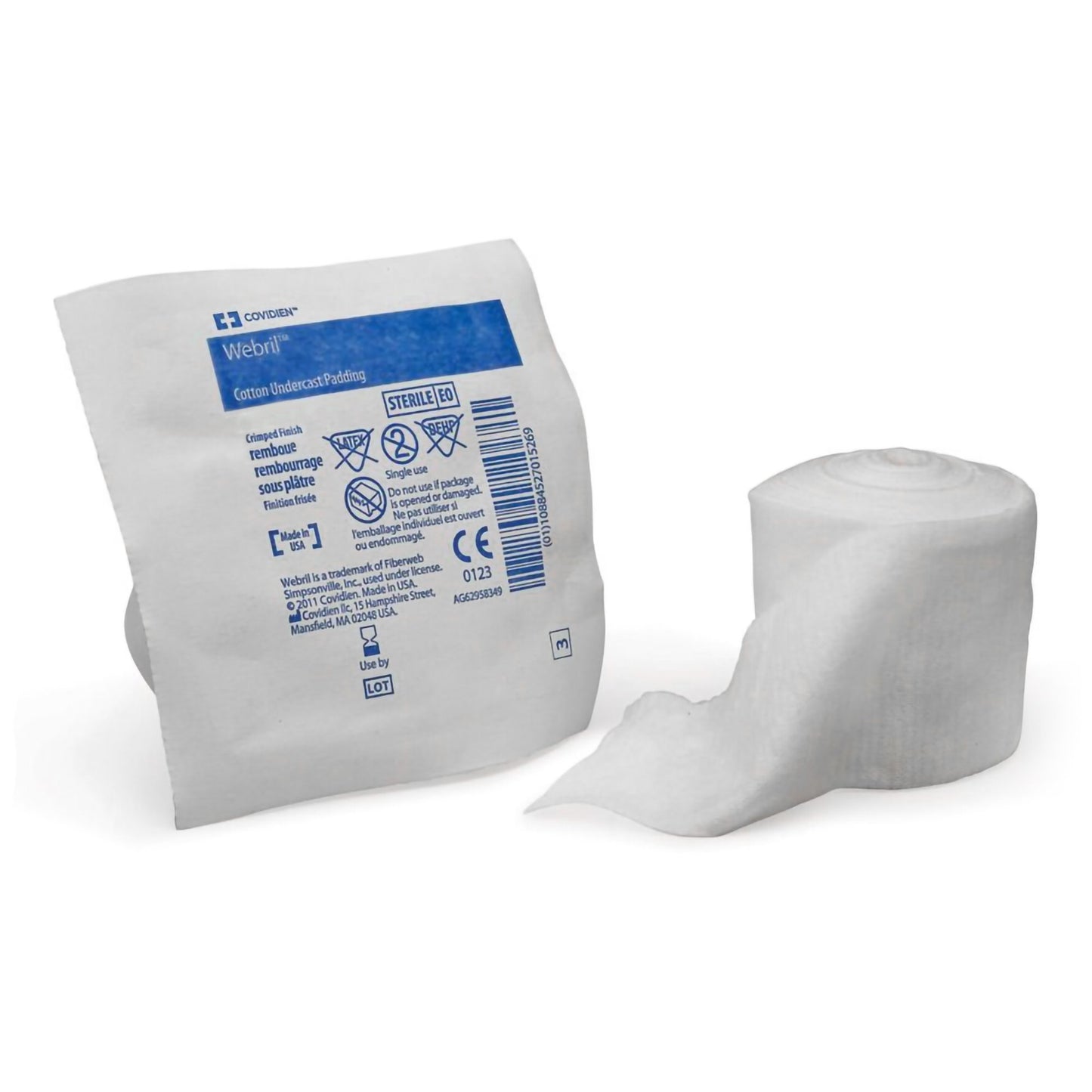 Webril™ Cast Padding Undercast 3 Inch X 4 Yard Cotton Sterile (684061_CS)