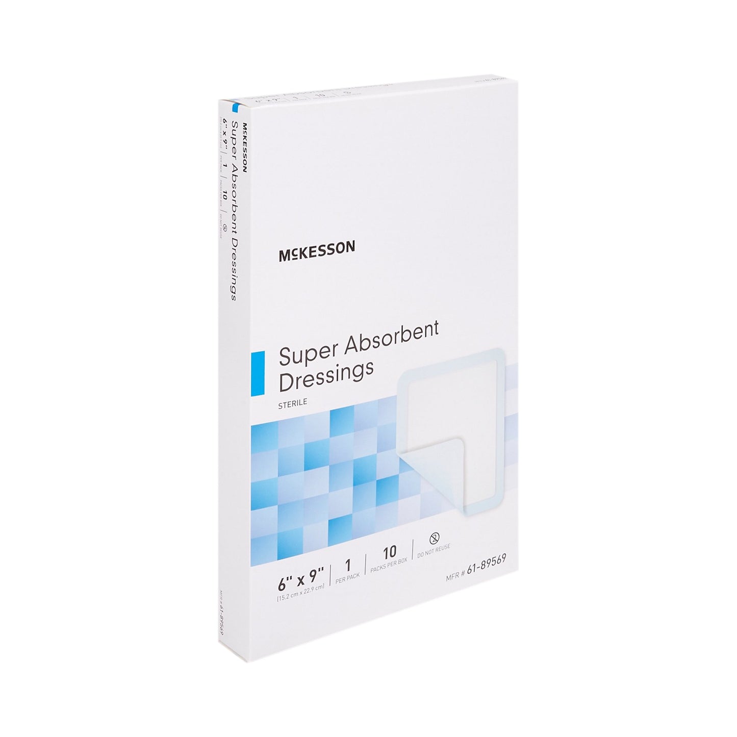 McKesson Super Absorbent Dressing 6 X 9 Inch Rectangle (682971_CS)