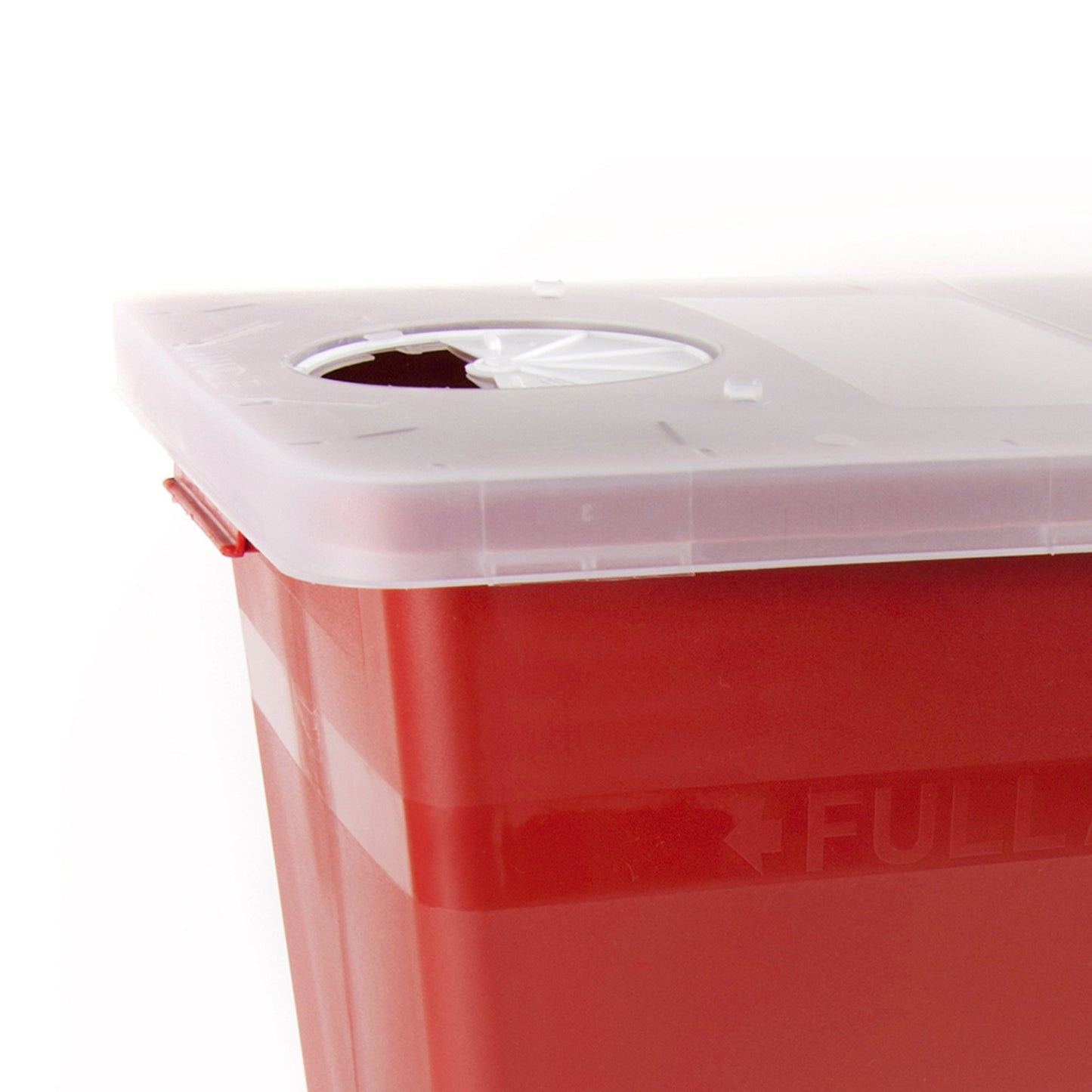 McKesson Prevent® Sharps Container Red Base 13-3/4 W X 13-3/4 D X 14 H Inch Horizontal / Vertical Entry 8 Gallon (1011861_CS)