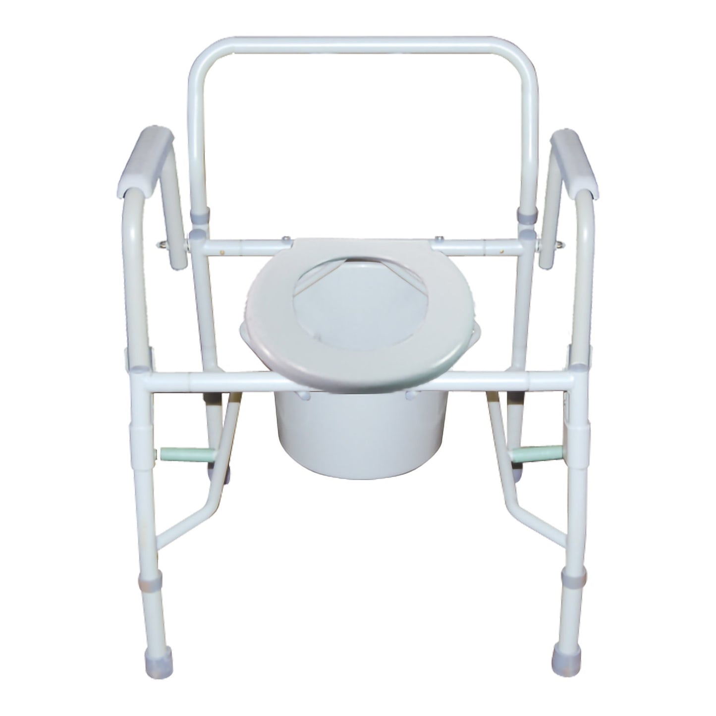 McKesson Commode Chair Drop Arms Steel Frame Back Bar 13-3/4 Inch Seat Width 300 lbs. Weight Capacity (1205413_CS)