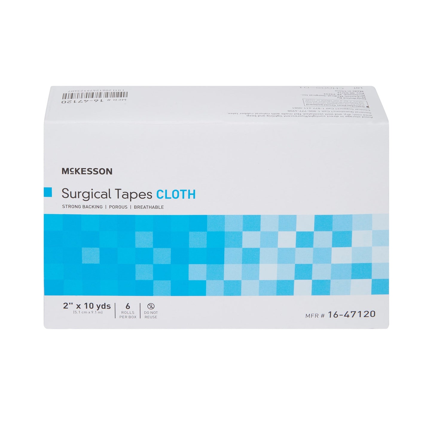 McKesson Medical Tape White 2 Inch X 10 Yard Silk-Like Cloth NonSterile (455535_RL)