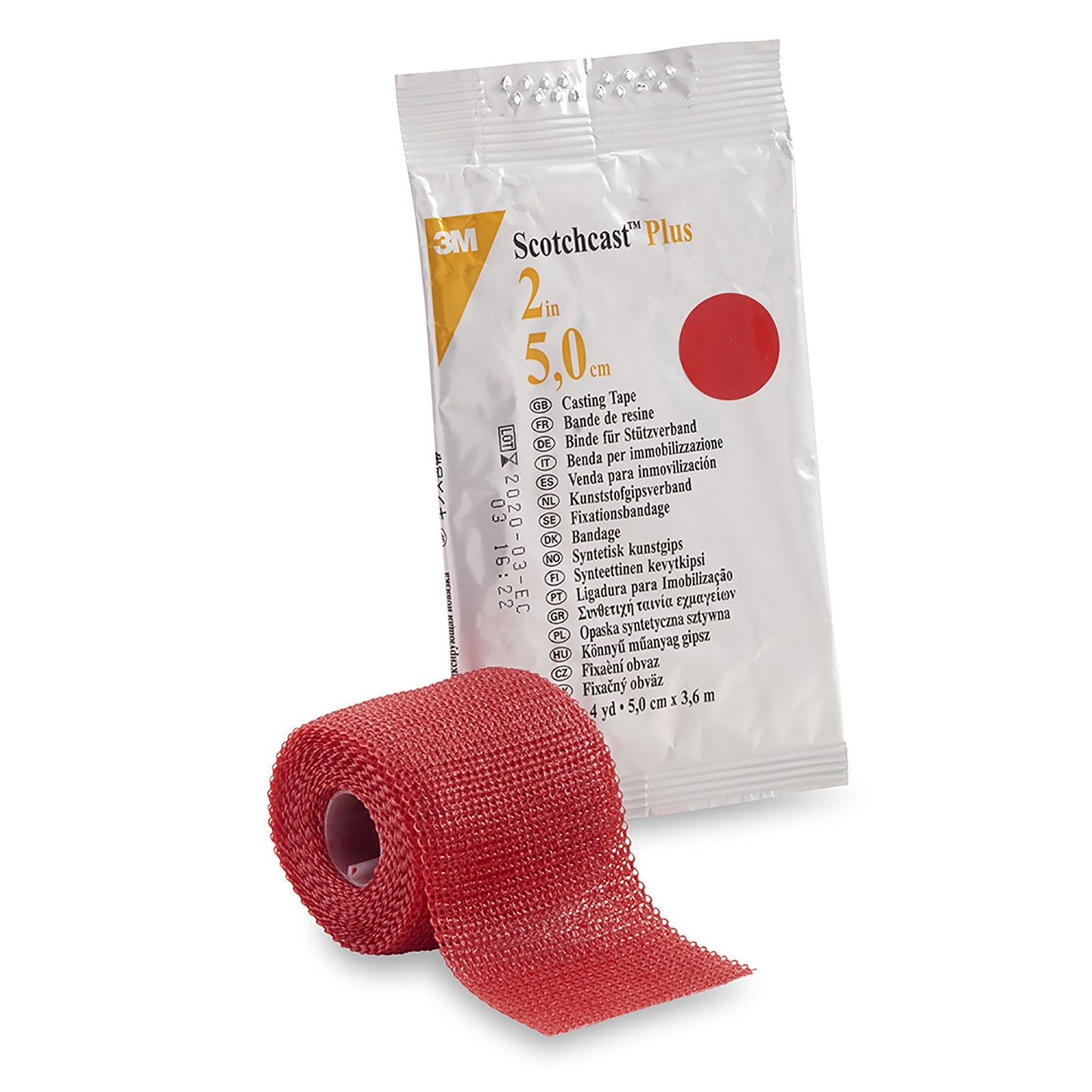 3M™ Scotchcast™ Plus Cast Tape 2 Inch X 12 Foot Fiberglass / Resin Red (199227_CS)