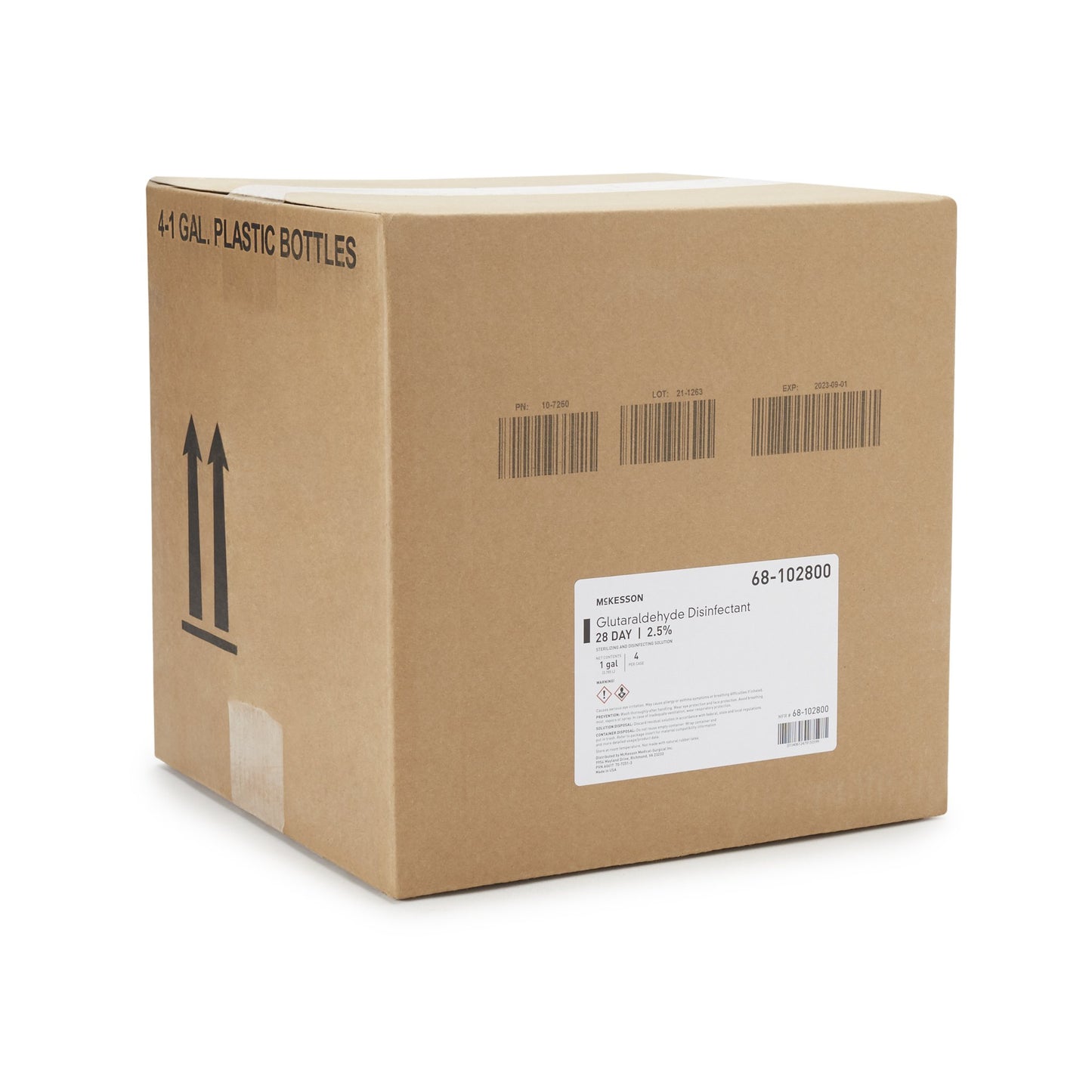 McKesson 28 Day Glutaraldehyde High-Level Disinfectant Activation Required Liquid 1 gal. Jug Reusable (512839_GL)