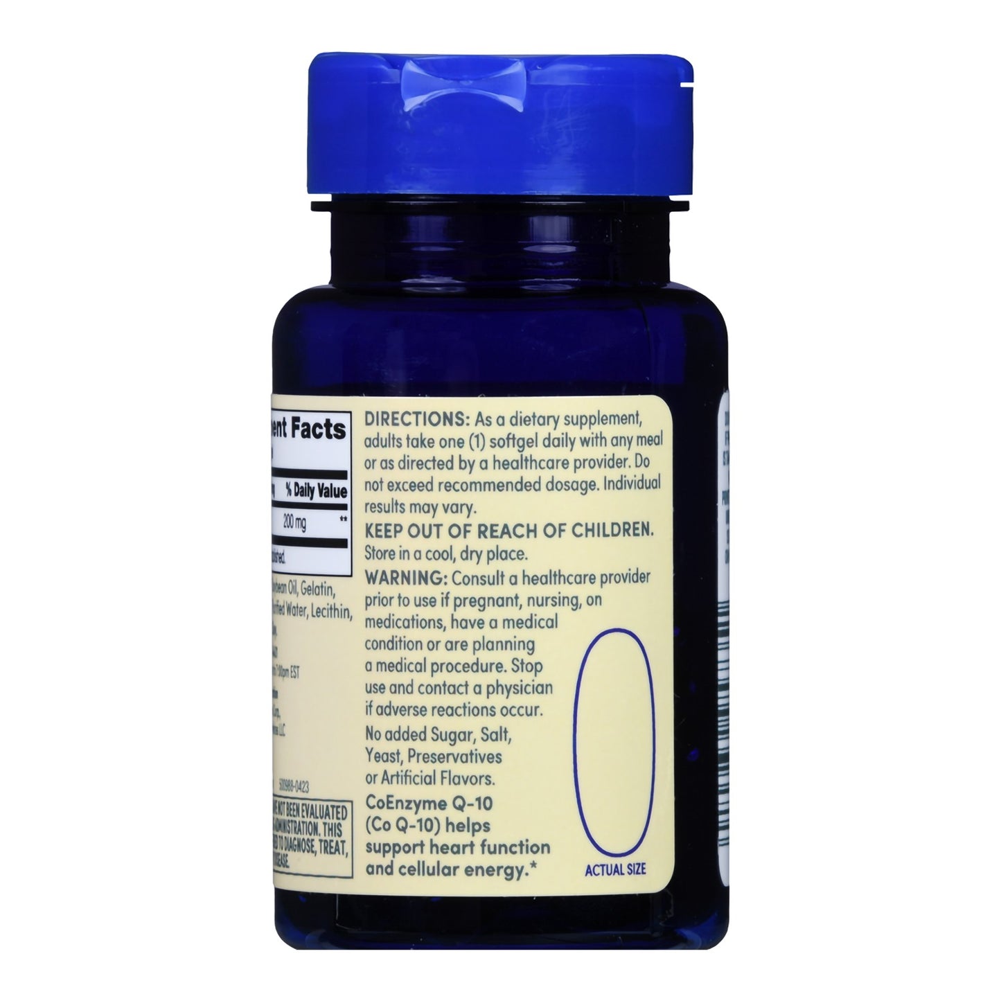 Foster & Thrive™ Vitamin Supplement Coenzyme Q-10 200 mg Strength Softgel 30 per Bottle (1238900_BT)