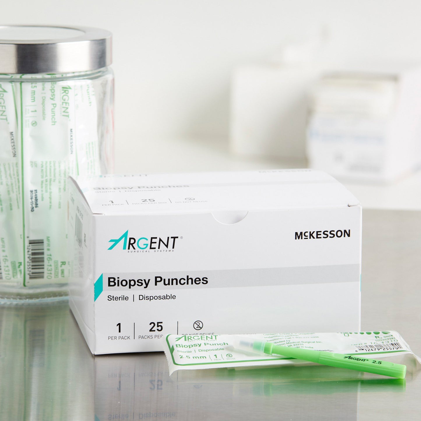 McKesson Argent™ Biopsy Punch Dermal 2.5 mm (1175171_BX)