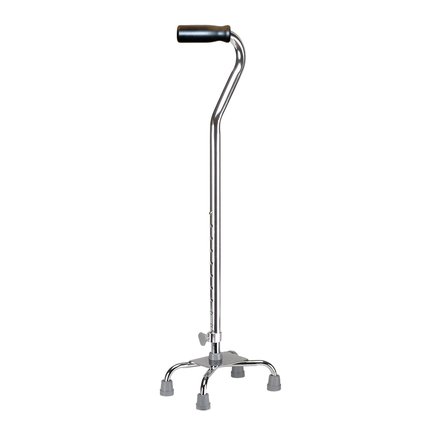 drive™ Small Base Quad Cane Aluminum 30 to 39 Inch Height Chrome (628457_EA)