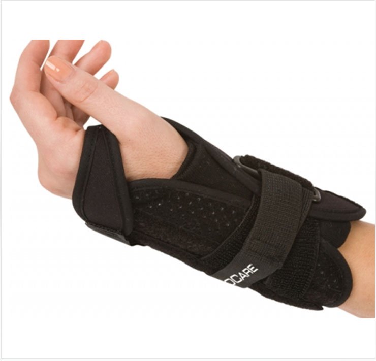 ProCare® Quick-Fit® Wrist Brace Felt / Nylon Right Hand Black One Size Fits Most (541061_EA)