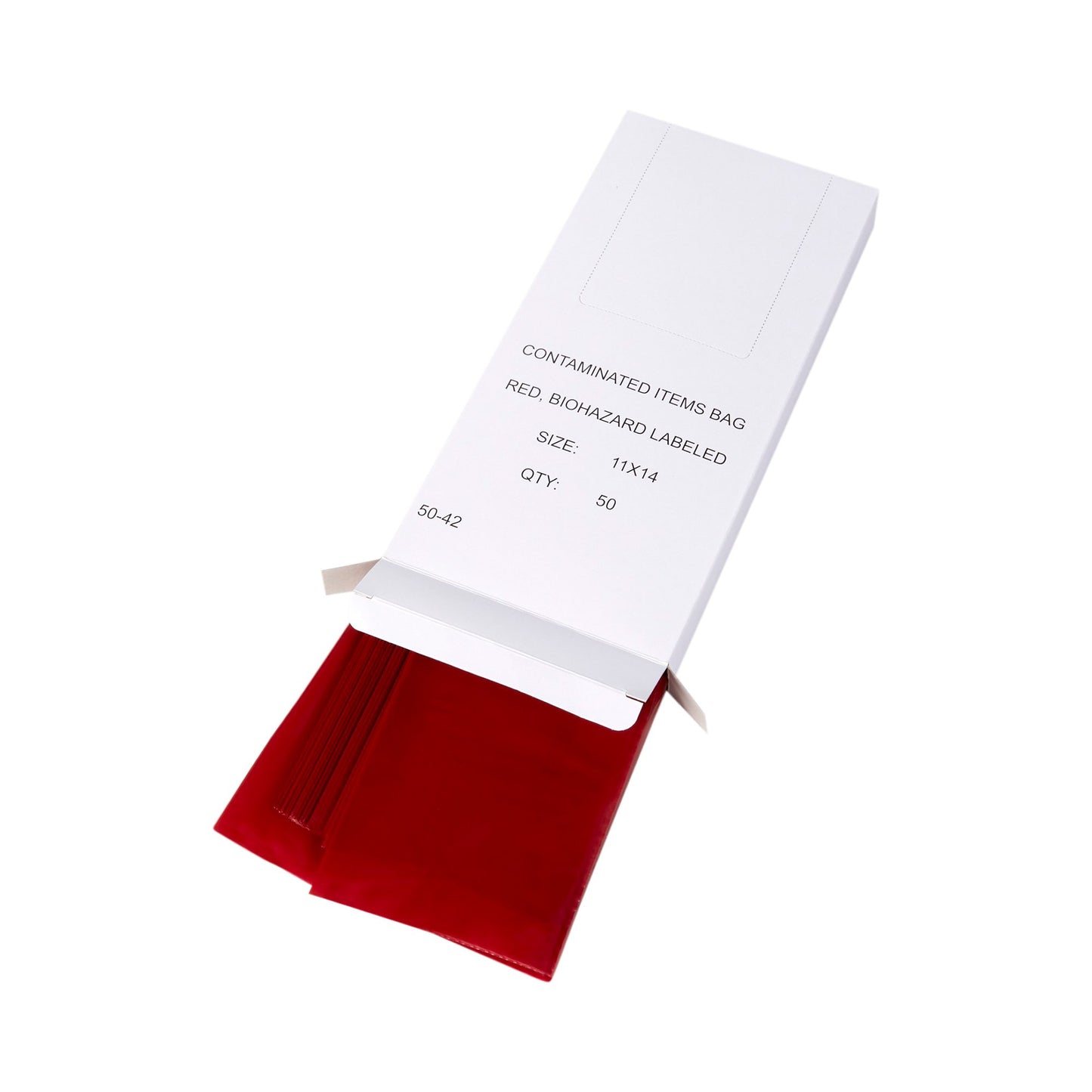 McKesson Biohazard Waste Bag Biohazard Symbol / Infectious Waste 1 to 3 gal. Red 11 X 14 Inch (223411_CS)