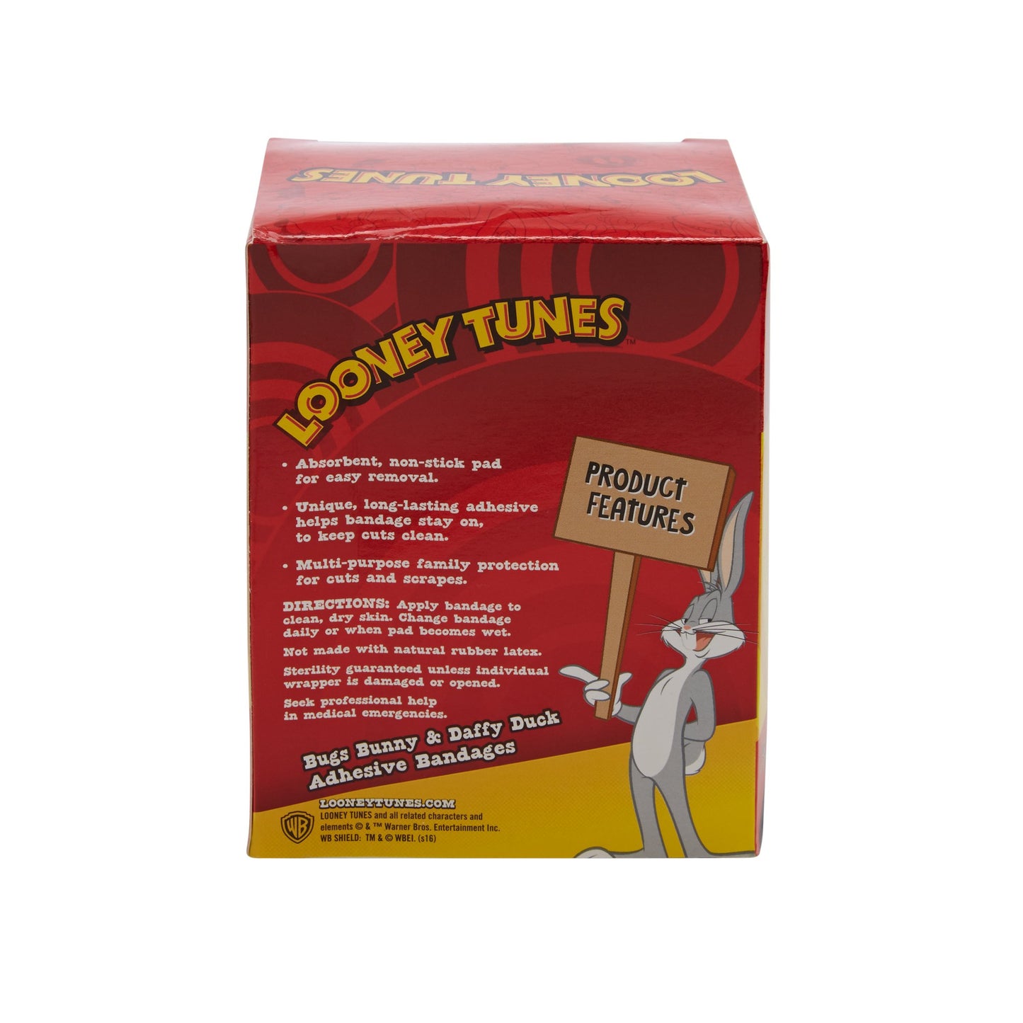 Looney Tunes™ Stat Strip® Adhesive Strip 3/4 X 3 Inch Plastic Rectangle Kid Design (Looney Tunes Bugs and Daffy) Sterile (278006_CS)