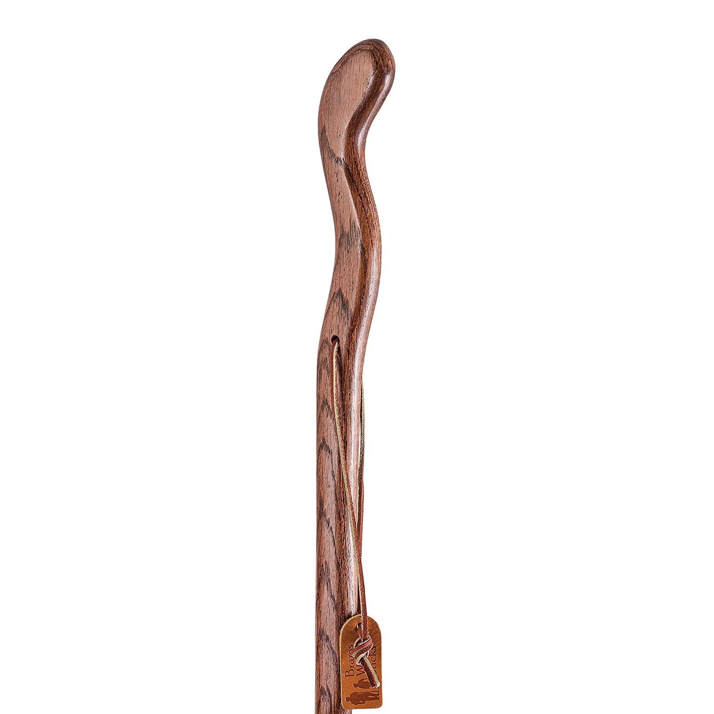 Brazos™ Twisted Fitness Walker Walking Stick Wood 48 Inch Height Red (1229036_EA)