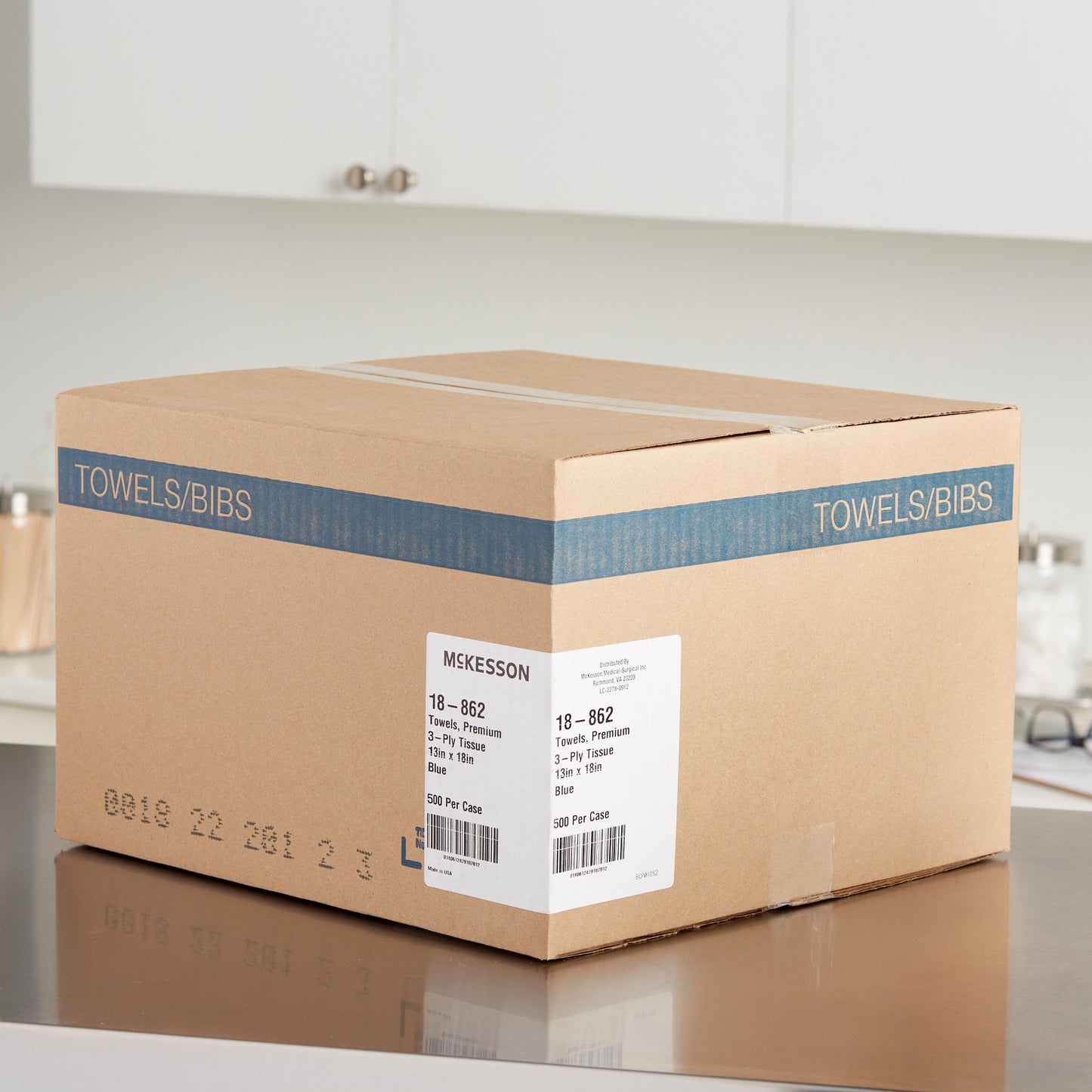 McKesson Procedure Towel 13 W X 18 L Inch Blue NonSterile (152051_CS)