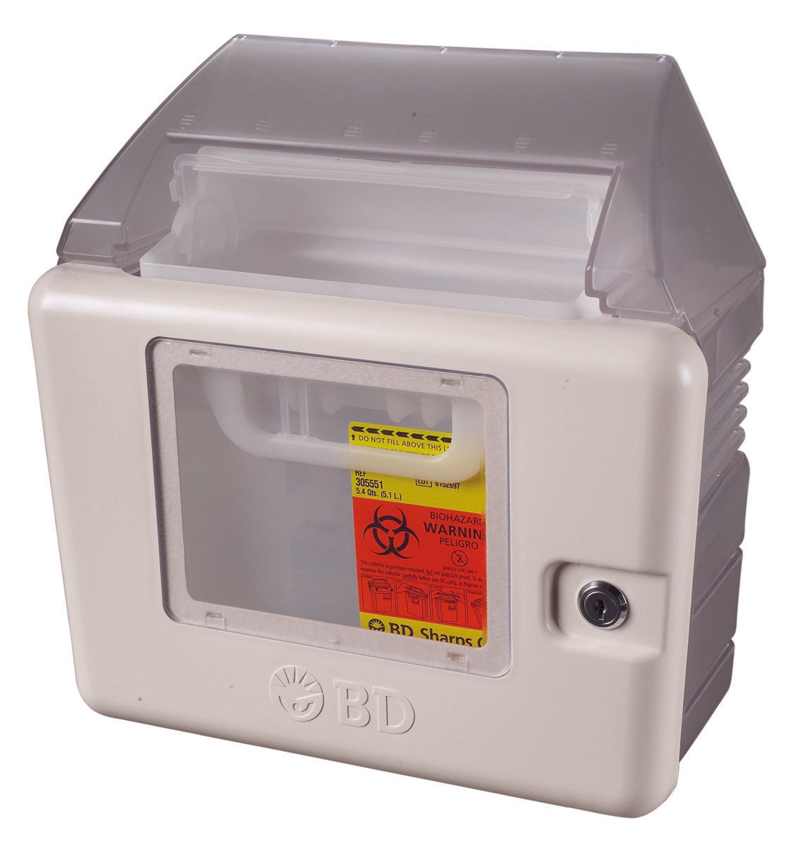 BD Sharps Container Cabinet / Wall Enclosure Wall Mount Locking (419813_EA)