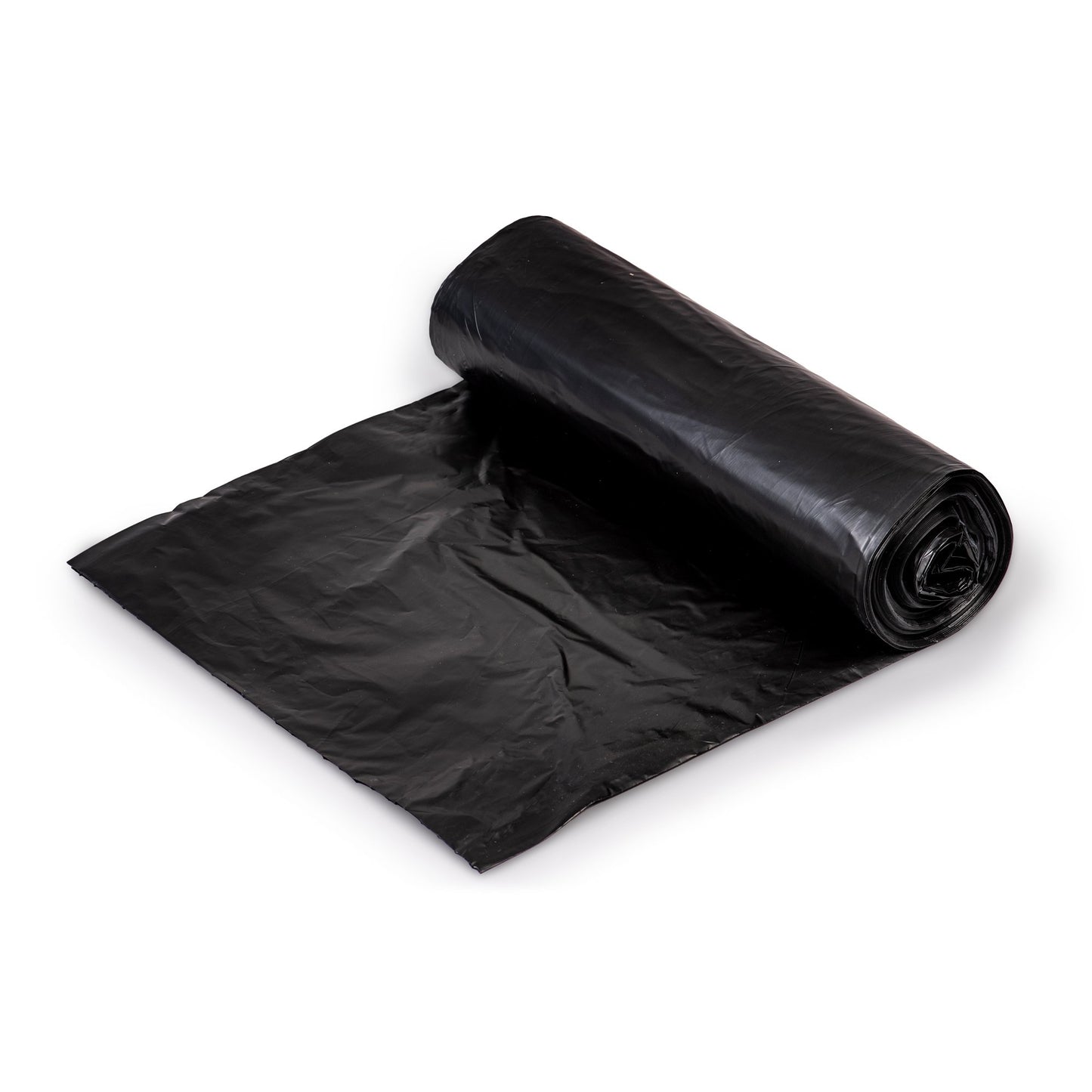 Colonial Bag Trash Bag 45 gal. Black HDPE 16 Mic. 40 X 48 Inch X-Seal Bottom Coreless Roll (854533_CS)
