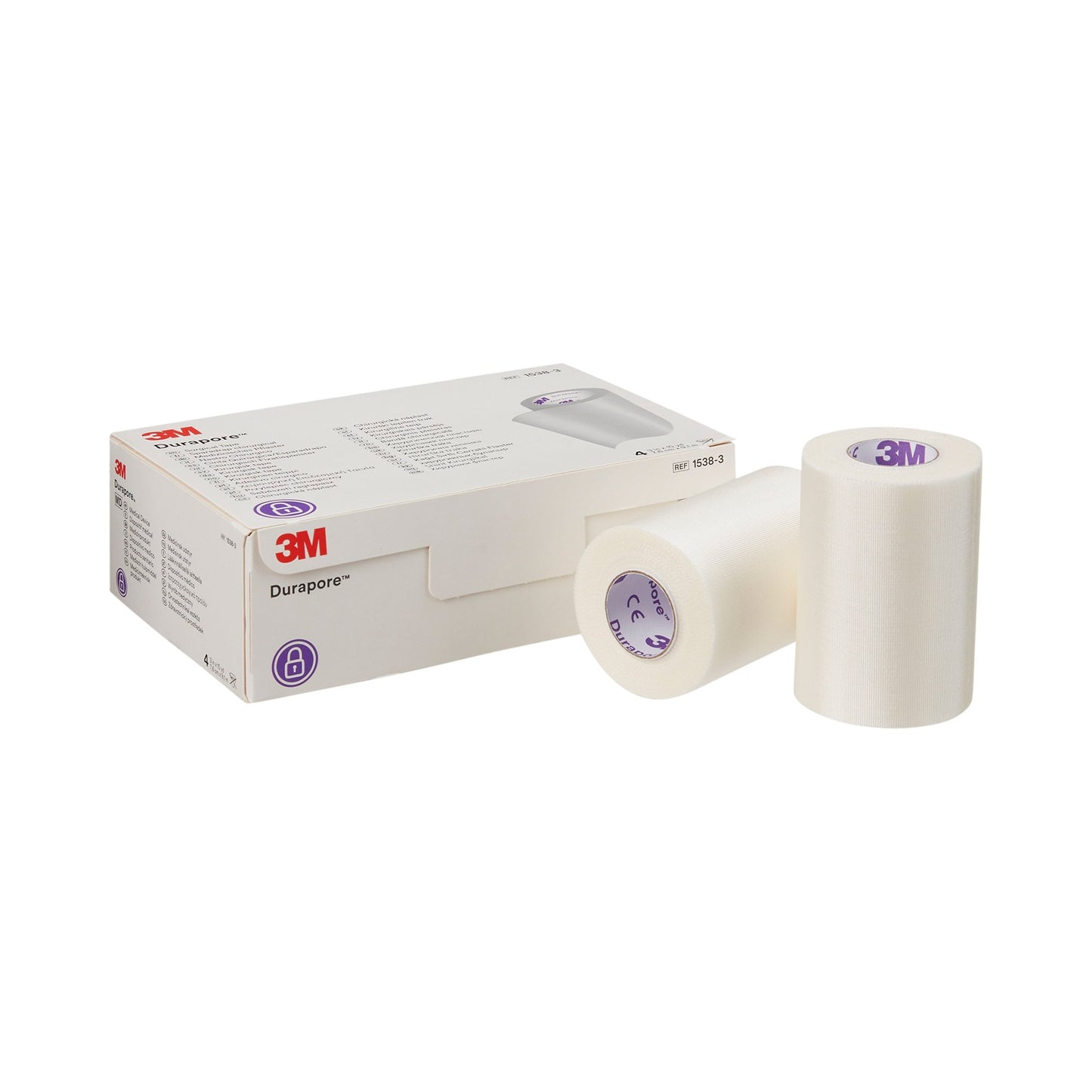 3M™ Durapore™ Medical Tape White 3 Inch X 10 Yard Silk-Like Cloth NonSterile (5777_CS)