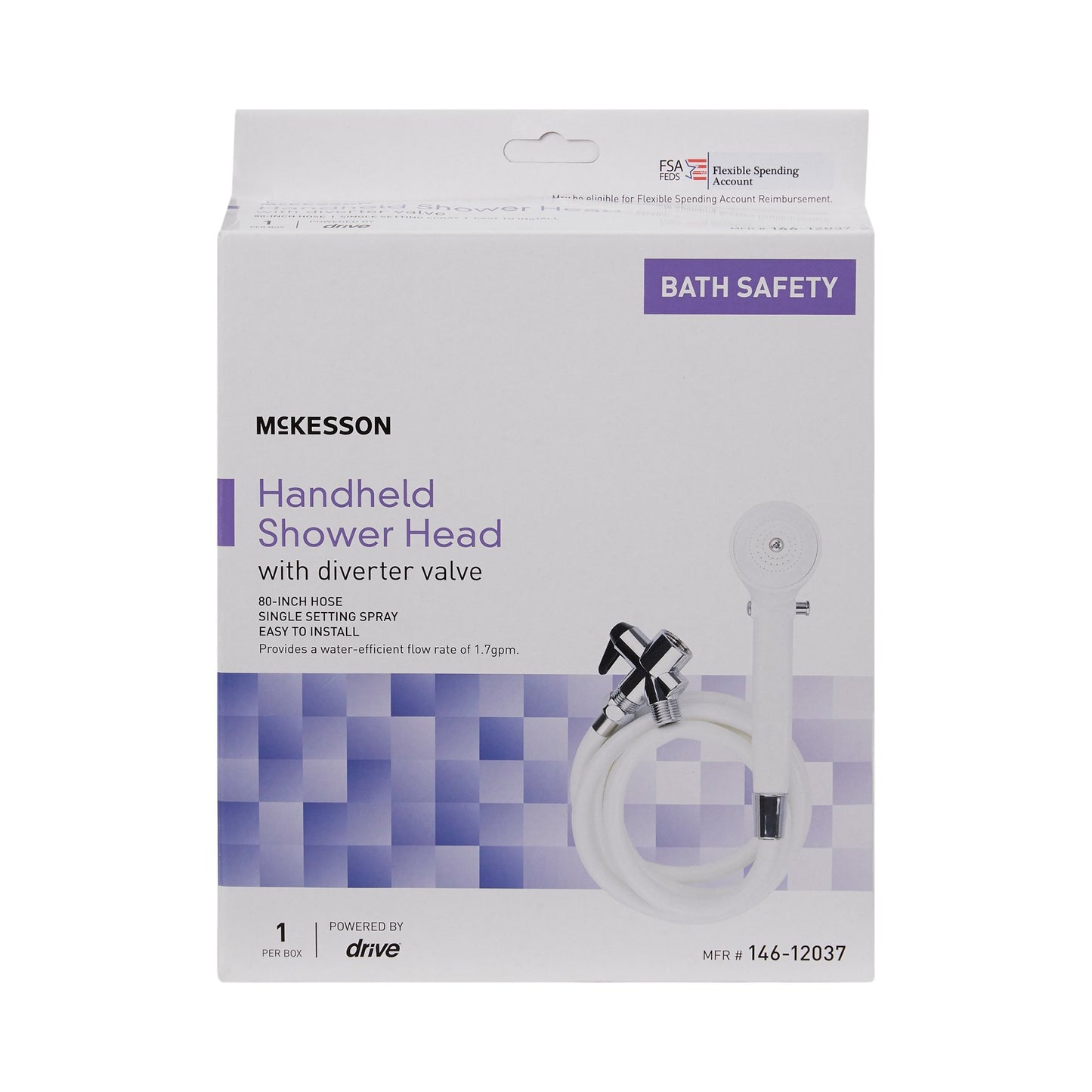 McKesson Handheld Shower 80 Inch Hose (1065211_EA)