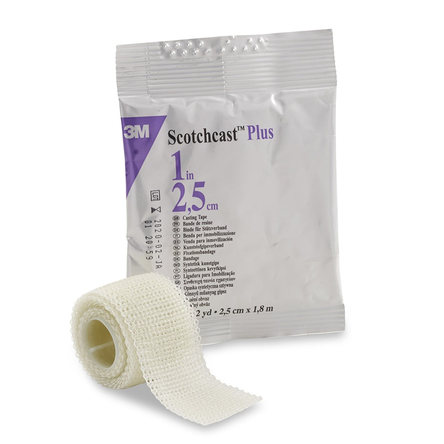 3M™ Scotchcast™ Plus Cast Tape 1 X 72 Inch Fiberglass / Resin White (979847_RL)