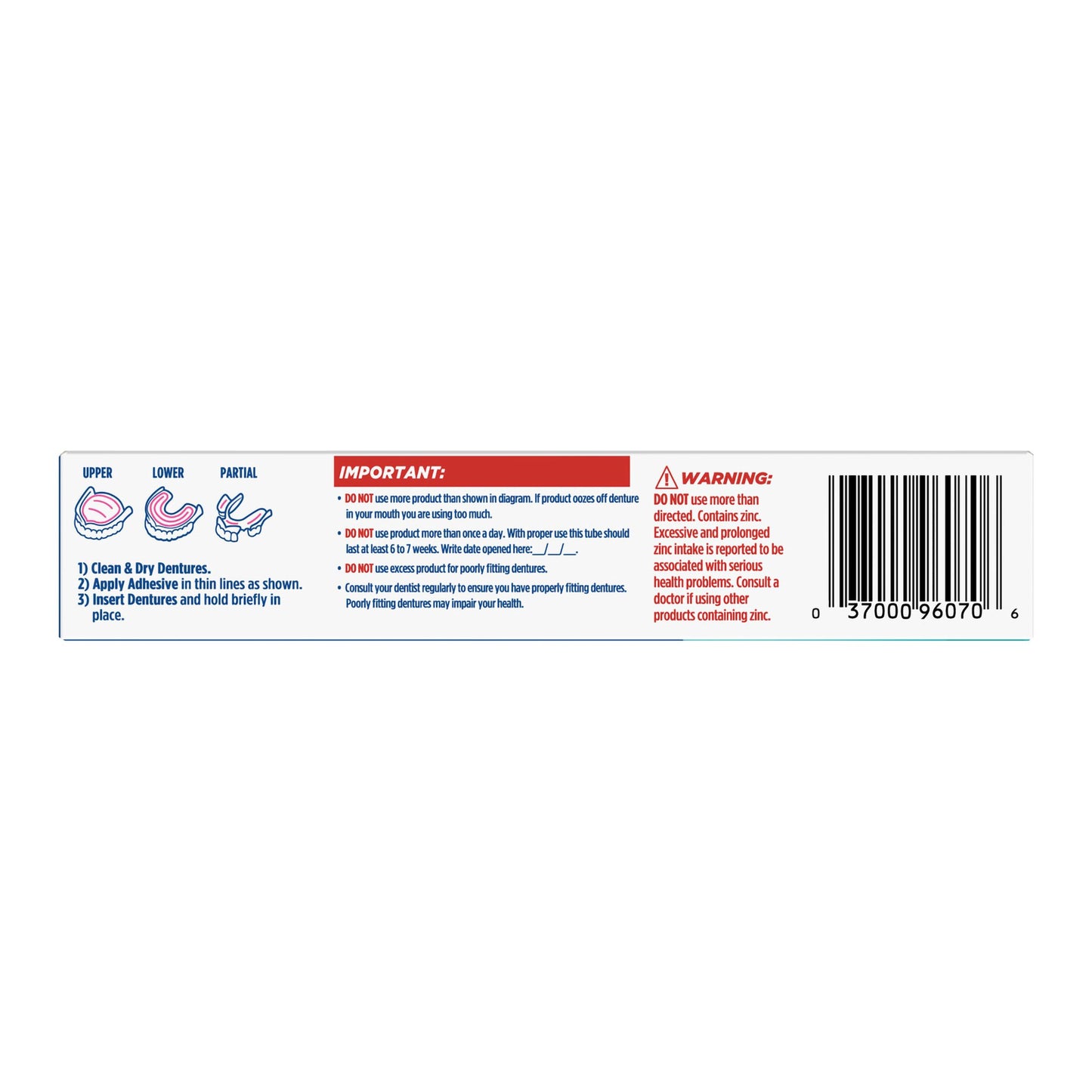 Fixodent® Plus Breath Bacteria Guard Denture Adhesive Cream 2 oz. (1231752_EA)