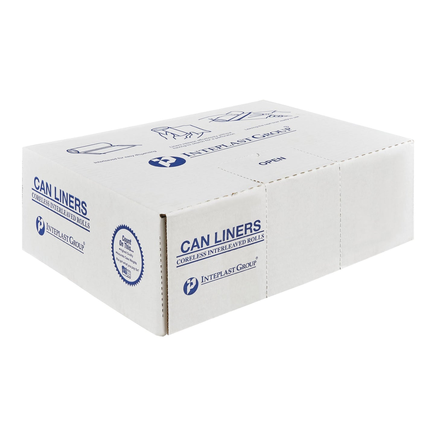 McKesson Trash Bag 16 gal. Clear LLDPE 0.70 mil 24 X 32 Inch Star Seal Bottom Coreless Roll (1137656_CS)