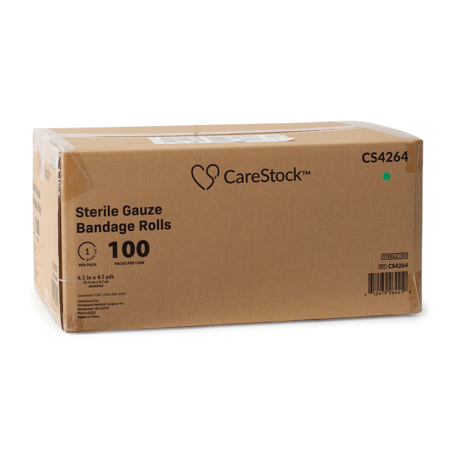 CareStock™ Fluff Dressing 4-1/2 Inch X 4-1/10 Yard 6-Ply Sterile 1 per Pack (1242211_CS)