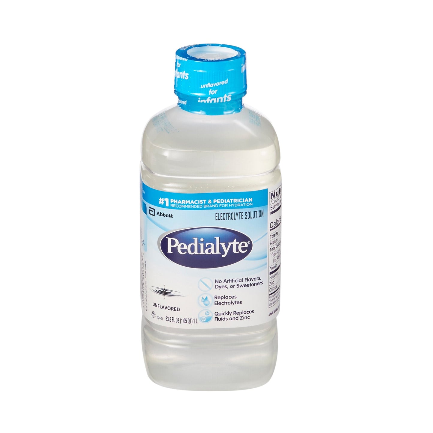 Pedialyte® Classic Oral Electrolyte Solution Unflavored 33.8 oz. Electrolyte (200307_CS)