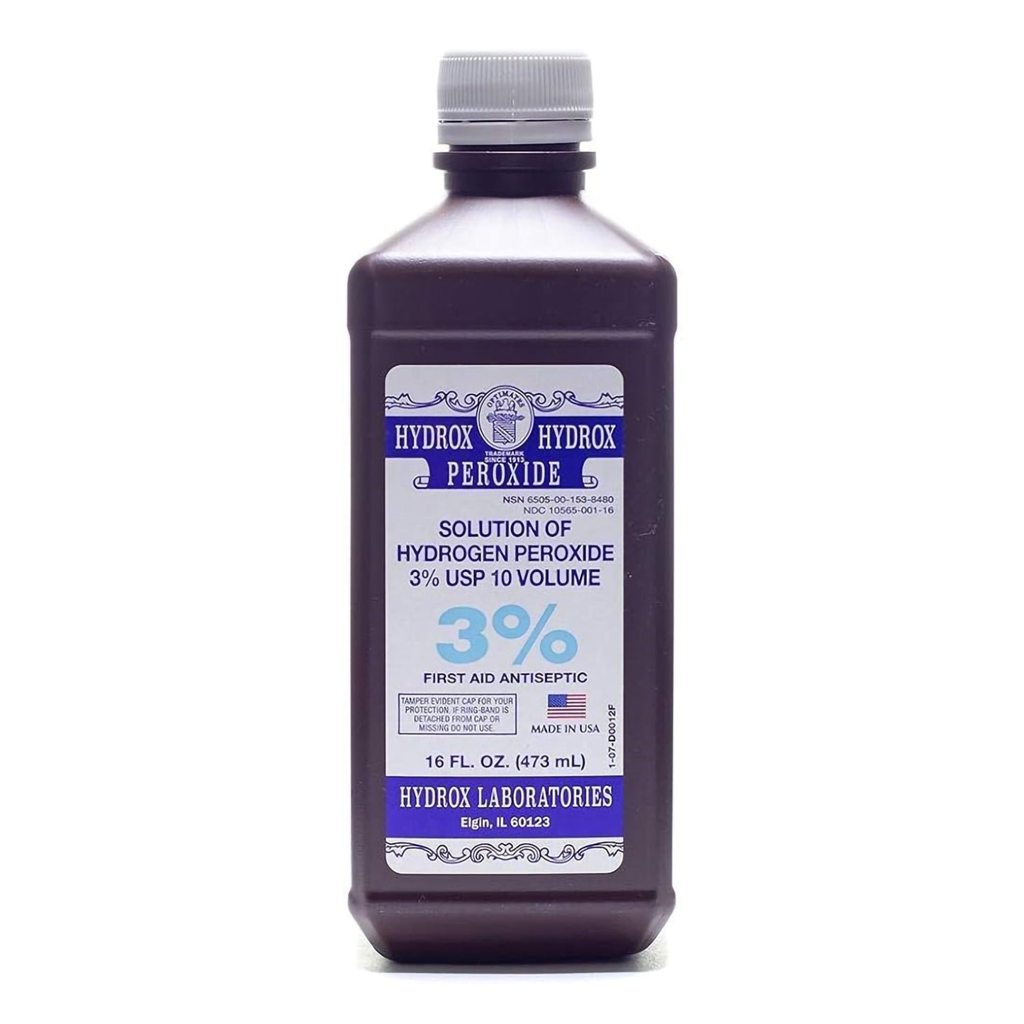 Hydrox® Antiseptic Hydrogen Peroxide Topical Liquid 16 oz. Bottle (940903_EA)