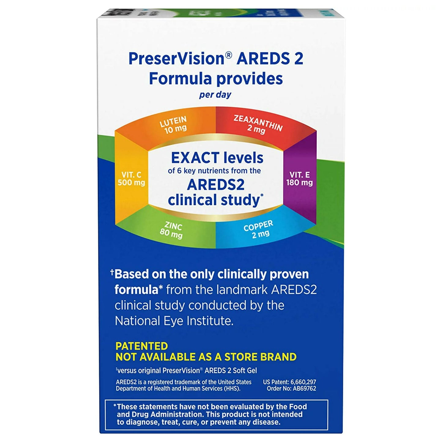 PreserVision® Areds 2 Eye Vitamin Supplement Ascorbic Acid / Vitamin E 2200 IU - 226 mg Strength Capsule 120 per Bottle (854031_BT)