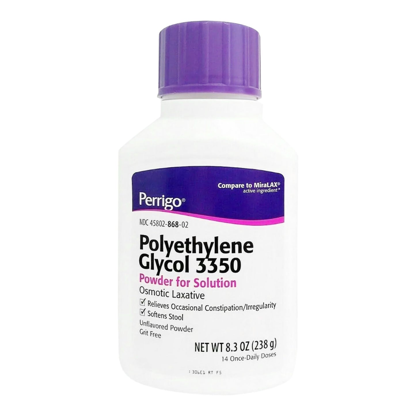 Padagis US LLC Polyethylene Glycol 3350 (PEG 3350) 17 Gram / Dose Powder for Solution 8.3 oz. (842626_EA)