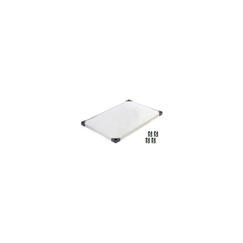 Nexel S2436SS Stainless Steel Solid Shelf 36"W x 24"D (WB186CP2)