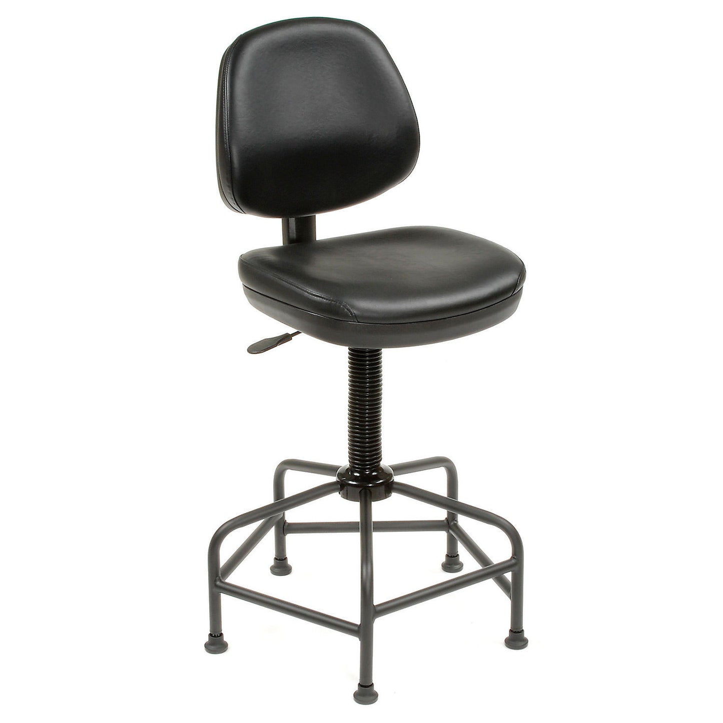 Interion Antimicrobial Shop Stool, Black (WB516124-AM)