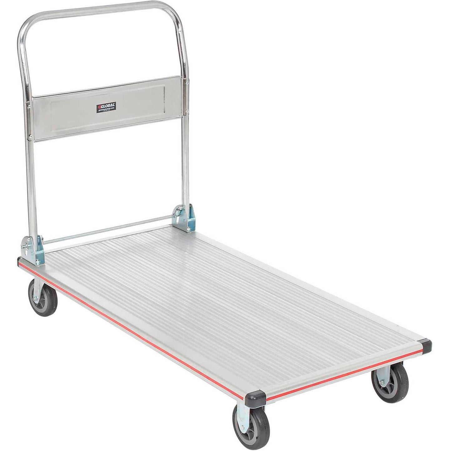 Global Industrial Folding Aluminum Platform Truck 48 x 24 600 Lb. Capacity (WB241579)
