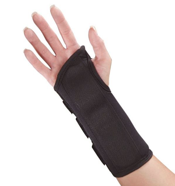 DeRoyal Wrist Brace Polyester Foam / Nylon / Tricot Right Hand Black X-Large (1132890_EA)