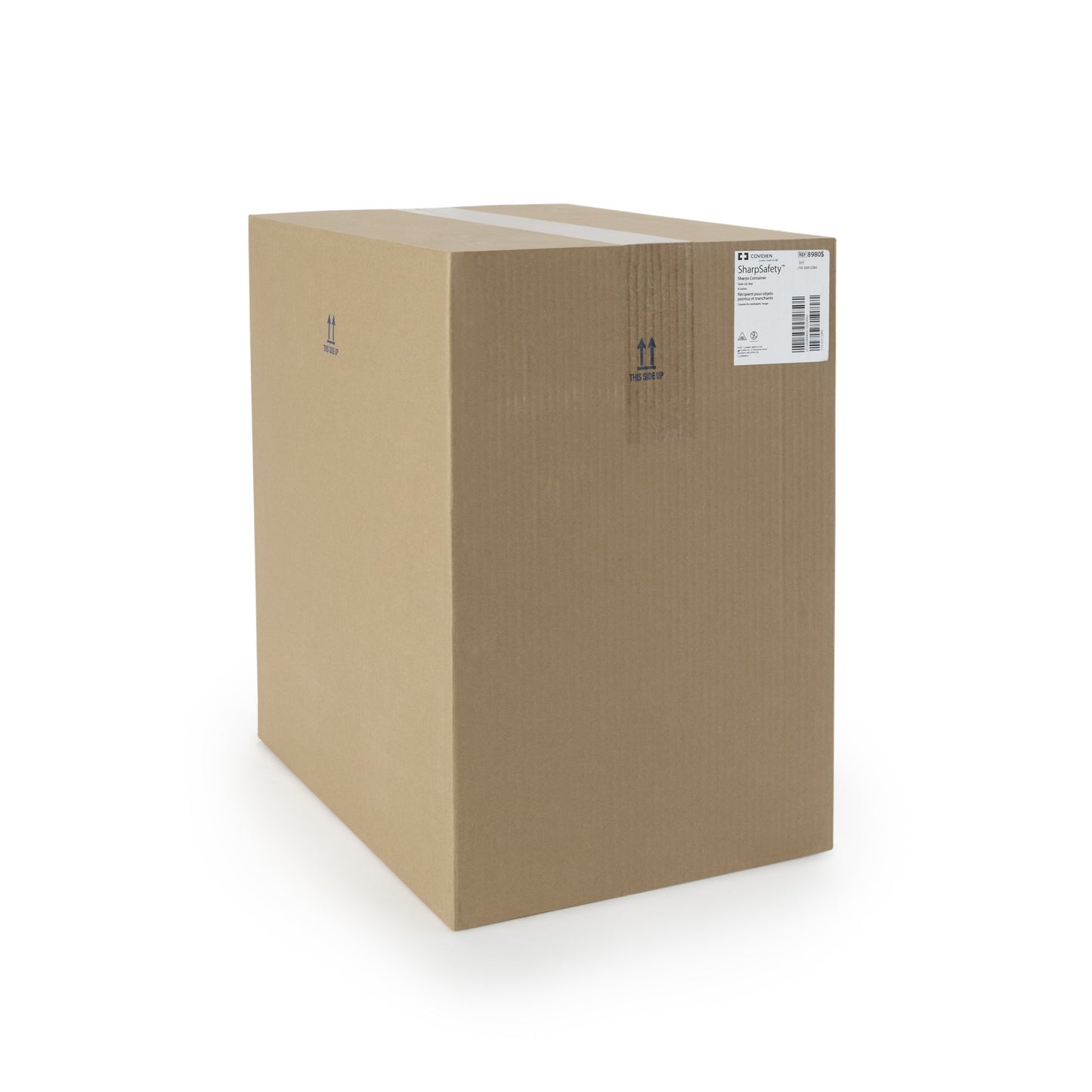 SharpSafety™ Sharps Container Red Base 17-3/4 H X 11 W X 15-1/2 D Inch Vertical Entry 8 Gallon (282321_CS)