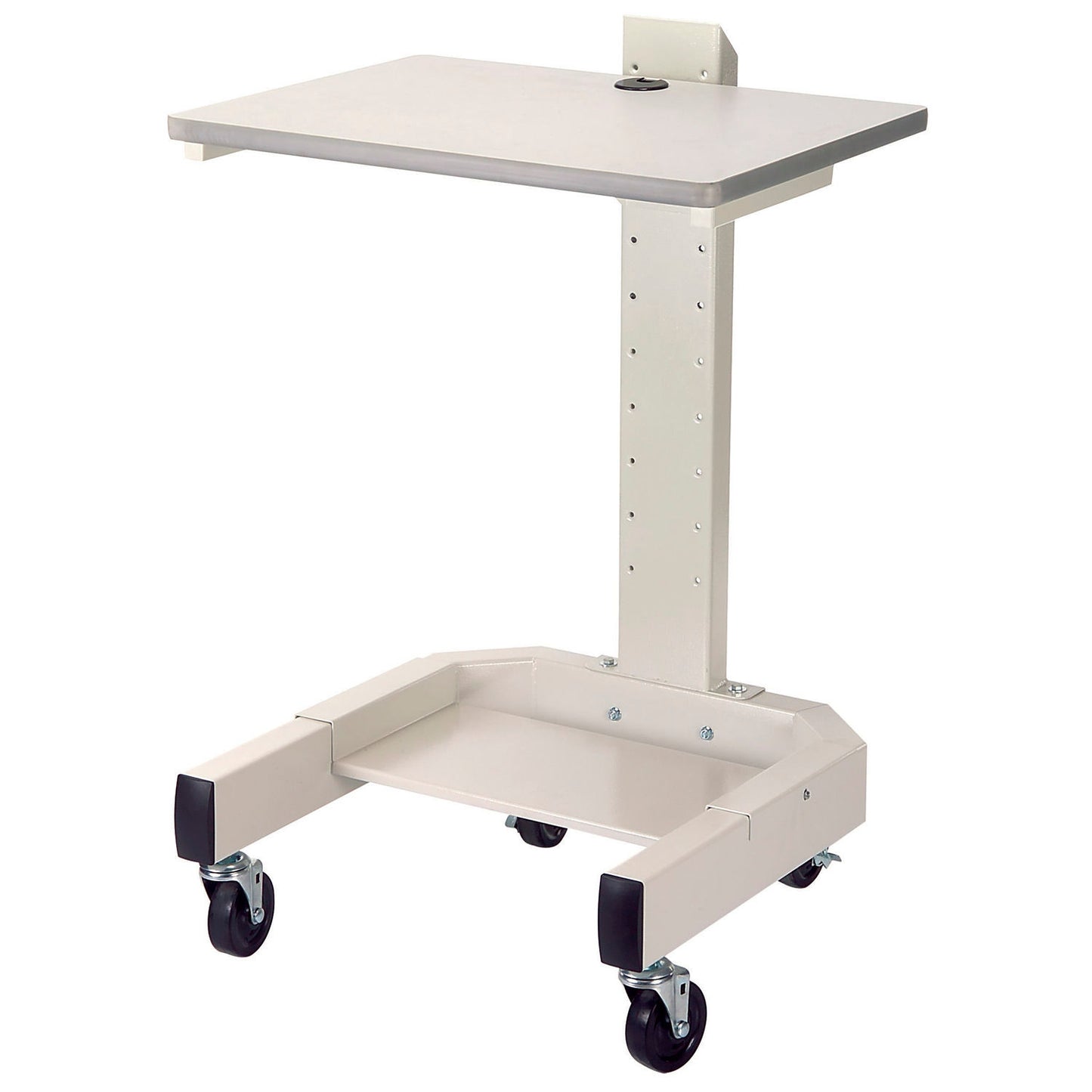 Global Industrial Mobile Computer Cart, 27"W x 24-1/2"D x 41"H, Beige (WB309235BG)