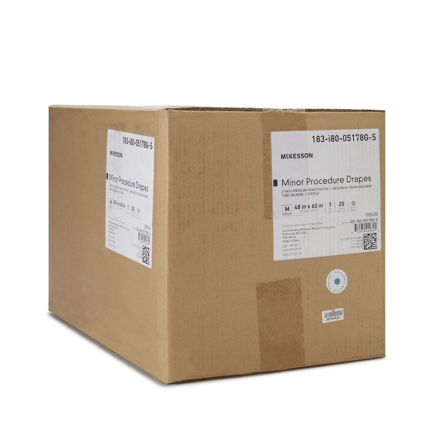 McKesson Surgical Drape Minor Procedure Drape 48 W X 60 L Inch Sterile (1101260_PK)