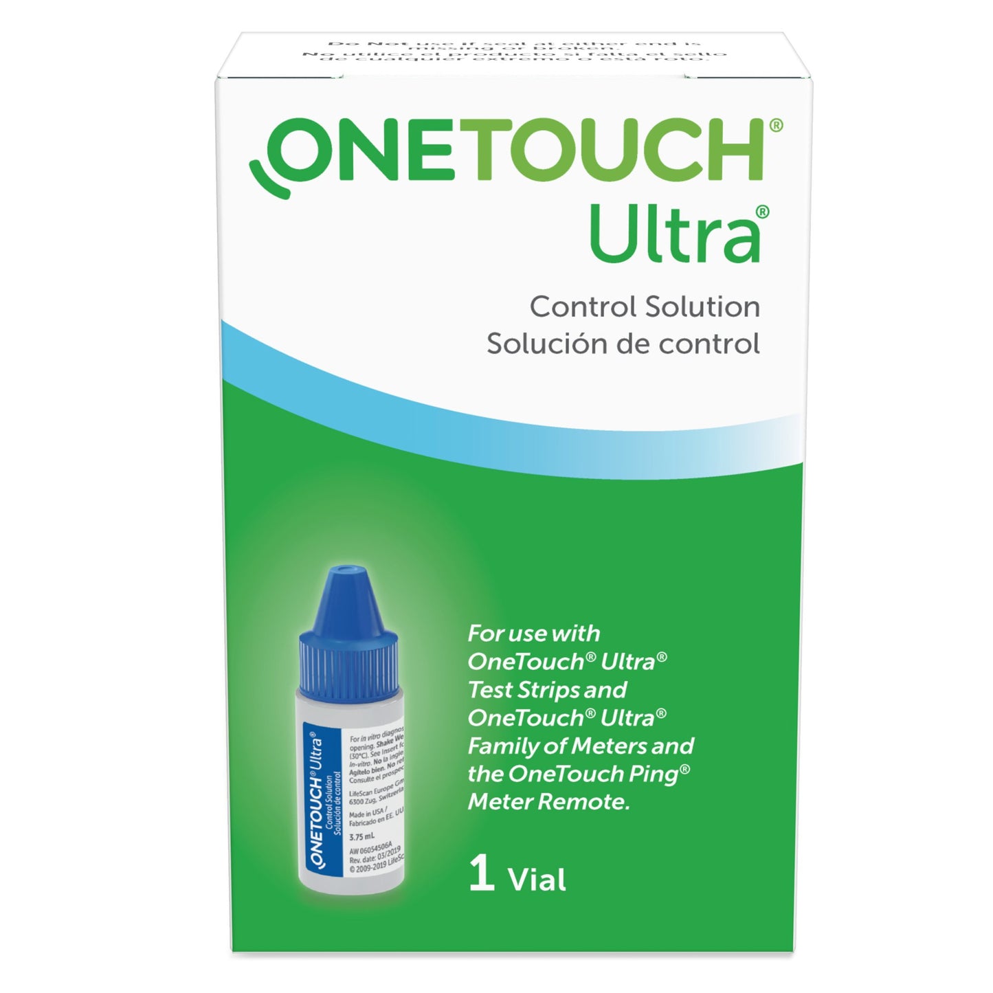 One Touch® Ultra Blood Glucose Control Solution One Touch® Ultra (839929_EA)